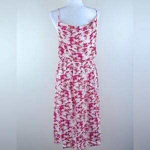 bobi Black Los Angeles | Wear Anywhere Floral Smocked Waist Midi Dress